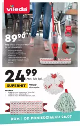 Gazetka promocyjna Biedronka - Wakacyjne Ciuchy - Gazetka - ważna od 11.08 do 11.08.2021 - strona 8 - produkty: Mop, Rama, Wkład do mopa, Narożnik, HP