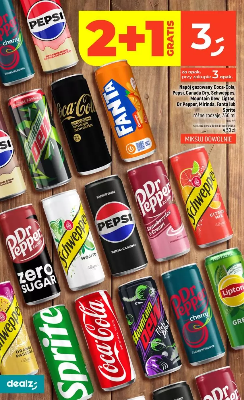Gazetka promocyjna Dealz - NOWA GAZETKA - ważna 29.10 do 04.11.2026 - strona 36 - produkty: Fa, Fanta, Lipton, Mirinda, Napój, Napój gazowany, Por, Sprite