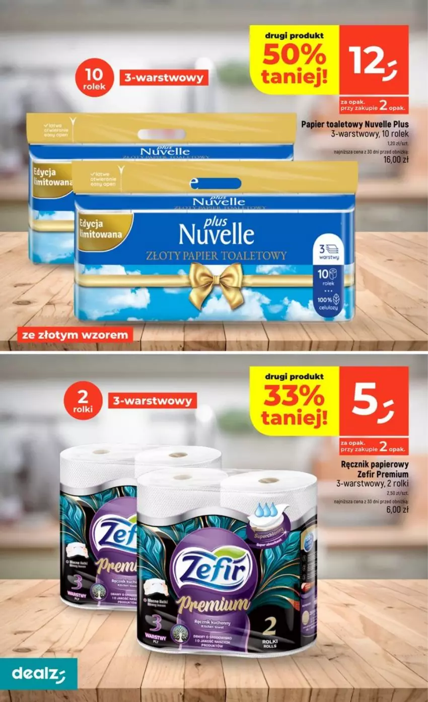 Gazetka promocyjna Dealz - NOWA GAZETKA - ważna 29.10 do 04.11.2026 - strona 44 - produkty: Papier, Papier toaletowy, Ręcznik, Rolki