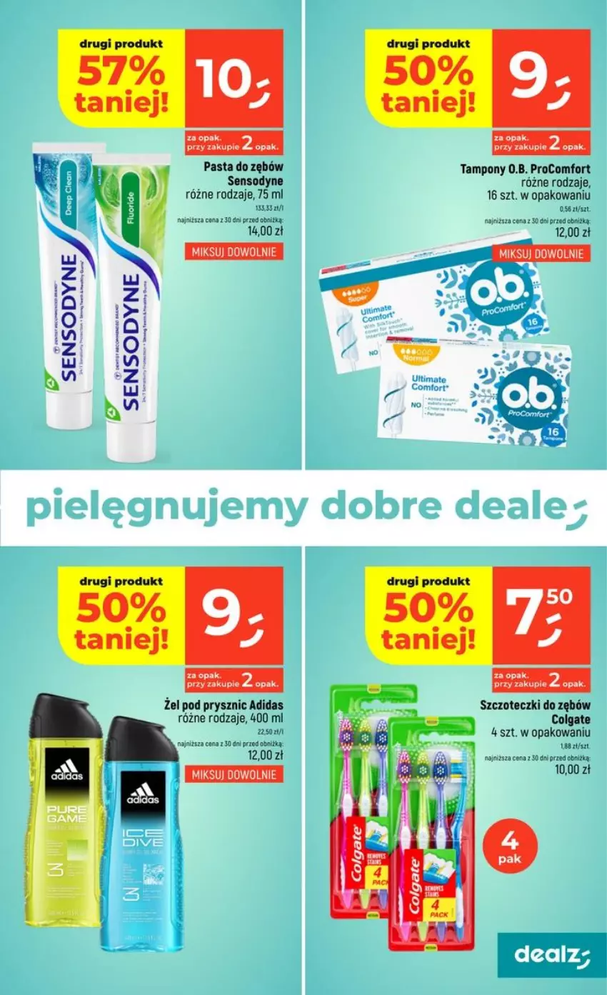Gazetka promocyjna Dealz - NOWA GAZETKA - ważna 29.10 do 04.11.2026 - strona 47 - produkty: Adidas, Colgate, LG, Pasta do zębów, Sensodyne, Tampony
