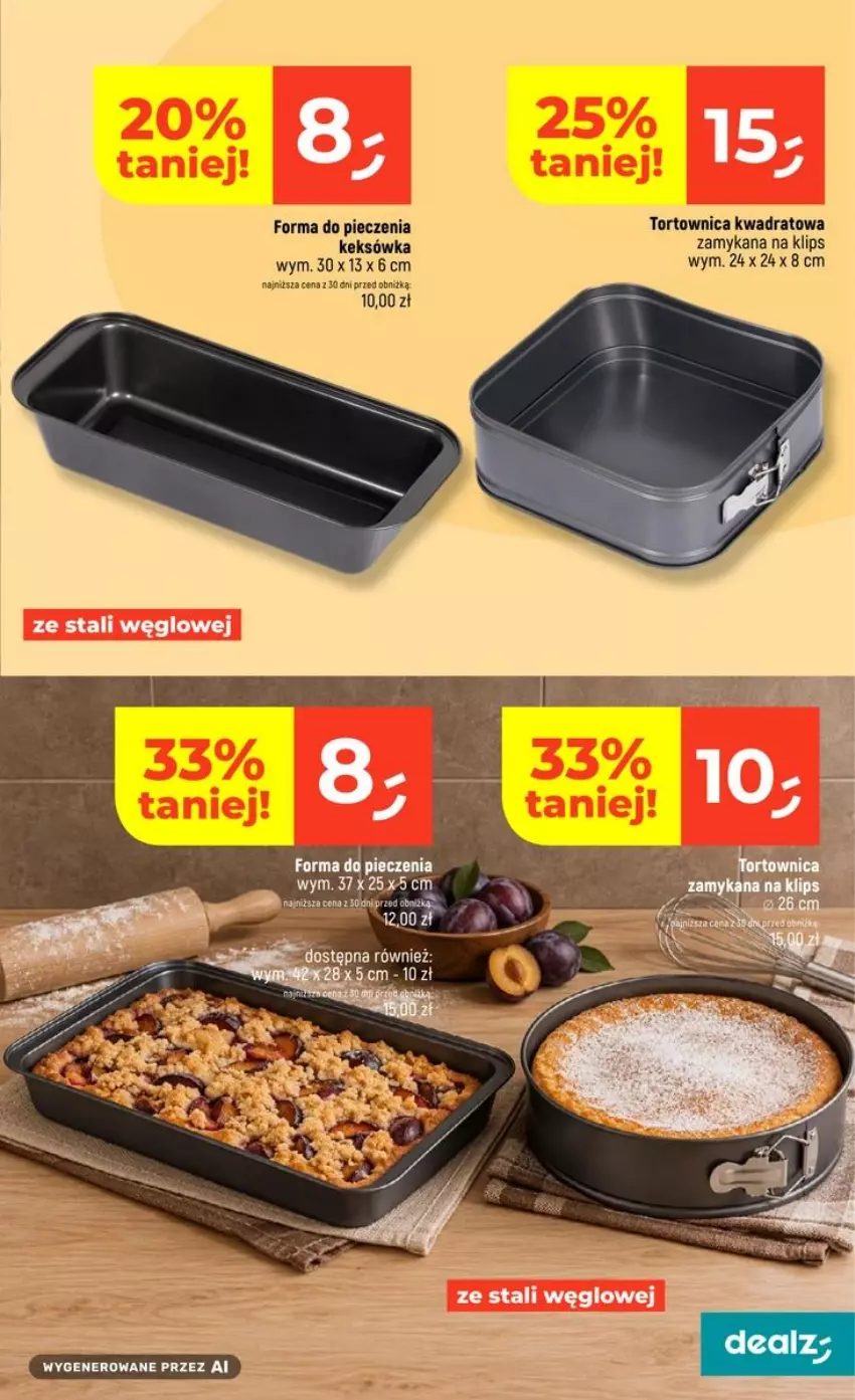 Gazetka promocyjna Dealz - NOWA GAZETKA - ważna 29.10 do 04.11.2026 - strona 51 - produkty: Forma do pieczenia, Keksówka, Piec, Tortownica
