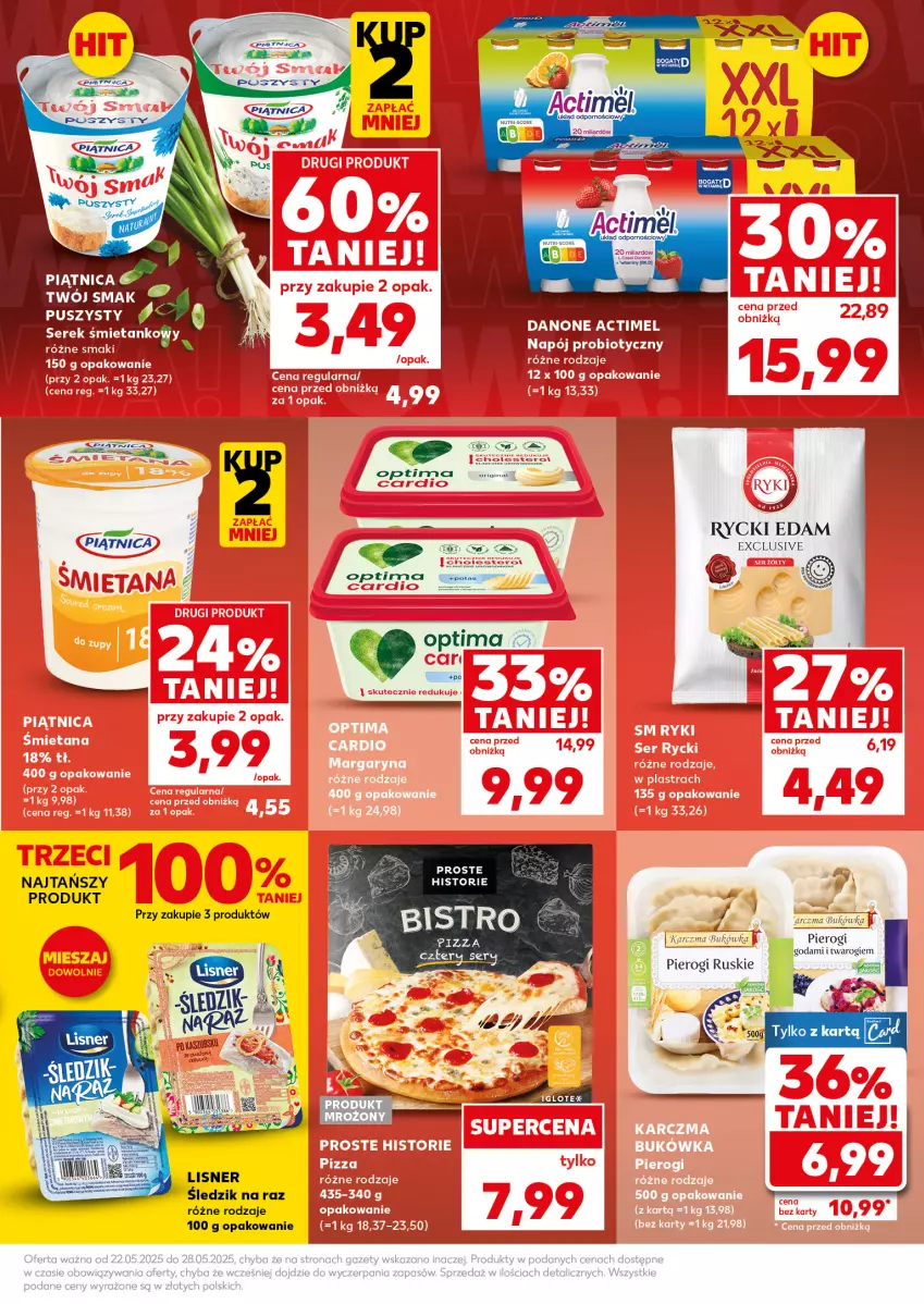 Gazetka promocyjna Kaufland - Mocny Start - ważna 26.05 do 28.05.2025 - strona 17 - produkty: Edam, Lisner, Optima, Piątnica, Pierogi, Rycki Edam, Ser, Serek, Twój Smak