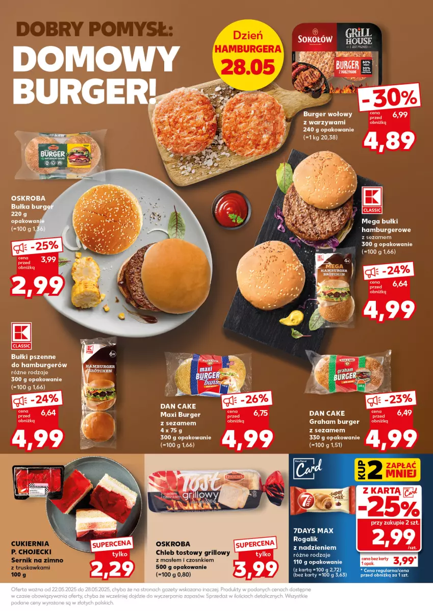 Gazetka promocyjna Kaufland - Mocny Start - ważna 26.05 do 28.05.2025 - strona 27 - produkty: Burger, Chleb, Chleb tostowy, Dan Cake, Fa, Gra, Grill, Hamburger, Sezam