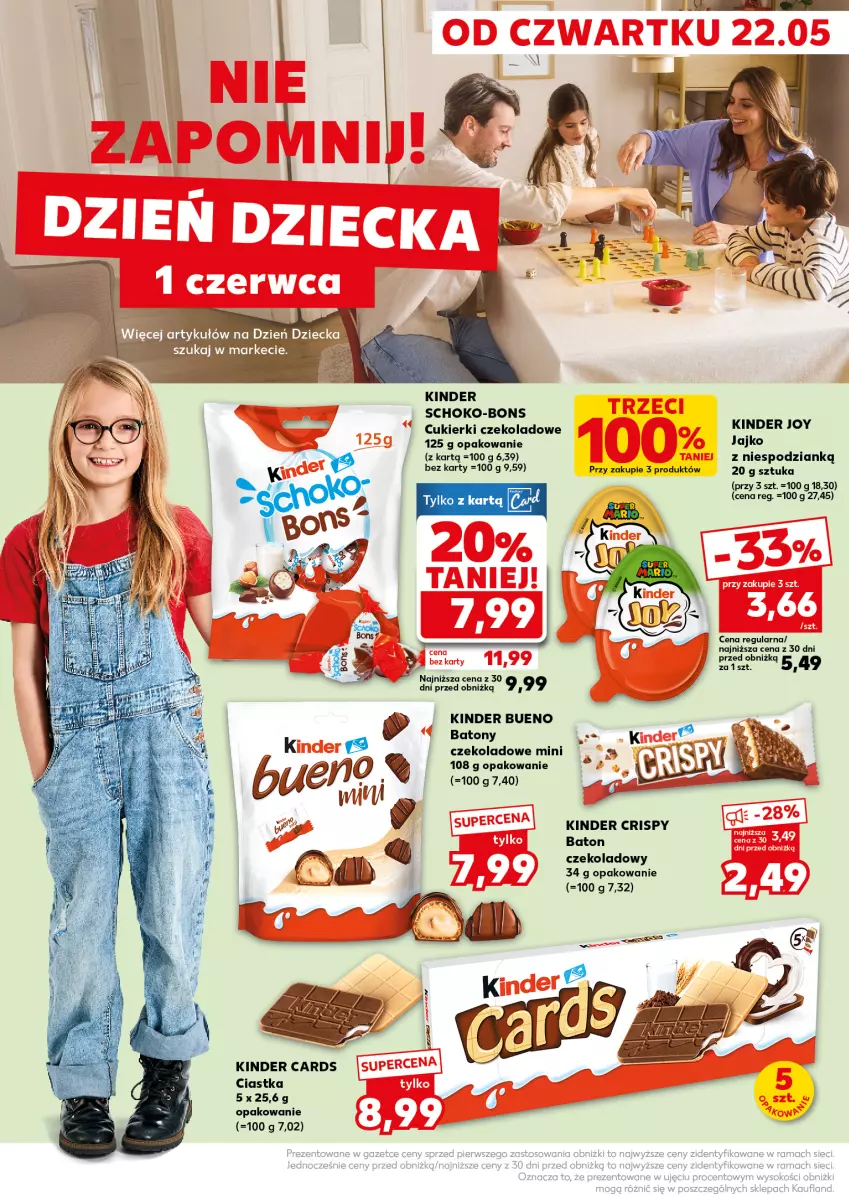Gazetka promocyjna Kaufland - Mocny Start - ważna 26.05 do 28.05.2025 - strona 28 - produkty: Baton, Ciastka, Cukier, Cukierki, Cukierki czekoladowe, HP, Kinder, Kinder Bueno