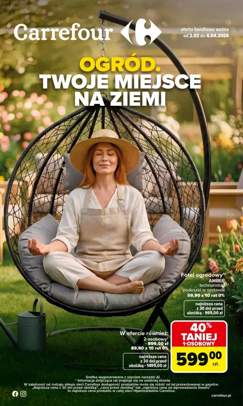 Gazetka promocyjna Carrefour - Gazetka Ogród - ważna 02.03 do 04.04.2026 - strona 1 - produkty: Gra, Grafika, Por