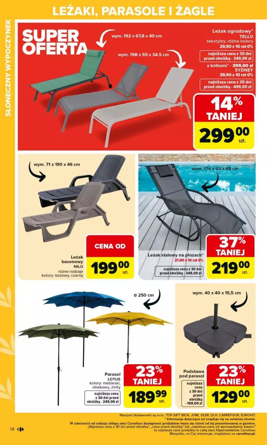 Gazetka promocyjna Carrefour - Gazetka Ogród - ważna 02.03 do 04.04.2026 - strona 14 - produkty: BIC, Fa, Parasol, Top