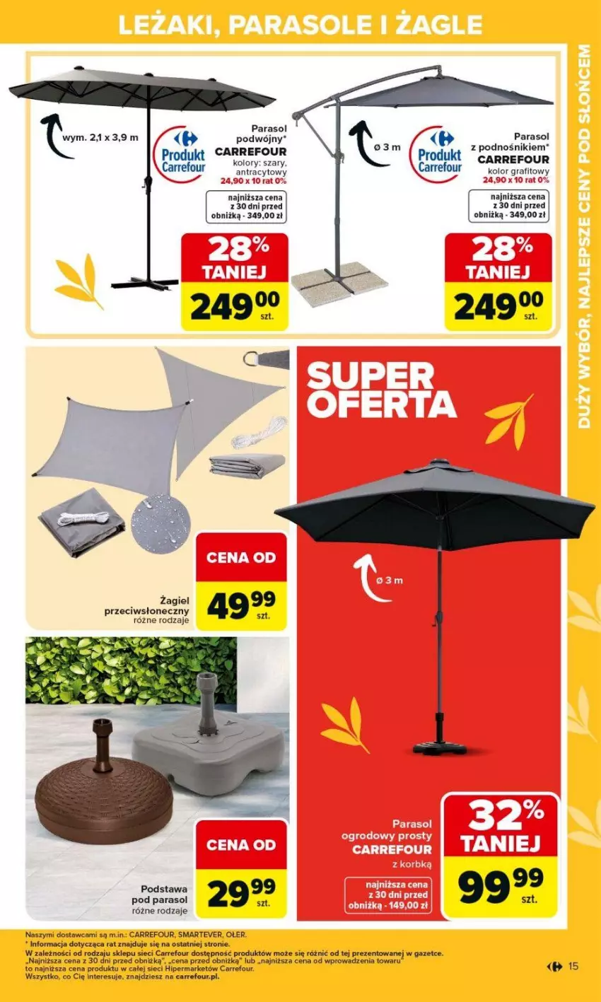 Gazetka promocyjna Carrefour - Gazetka Ogród - ważna 02.03 do 04.04.2026 - strona 15 - produkty: Gra, Parasol