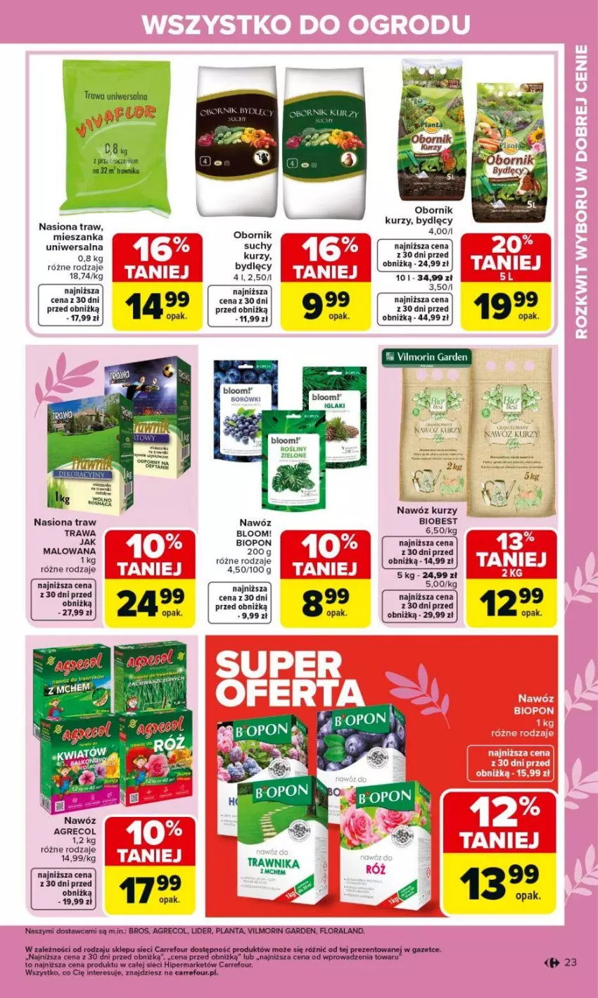 Gazetka promocyjna Carrefour - Gazetka Ogród - ważna 02.03 do 04.04.2026 - strona 23 - produkty: Flora, Nawóz, Sok