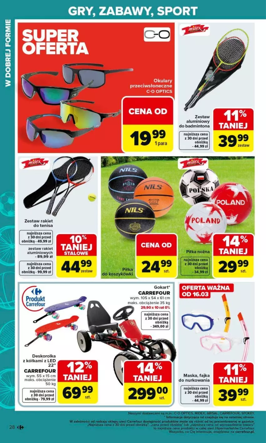 Gazetka promocyjna Carrefour - Gazetka Ogród - ważna 02.03 do 04.04.2026 - strona 28 - produkty: Deskorolka, Fa, Gry, Maska, Por, Sport