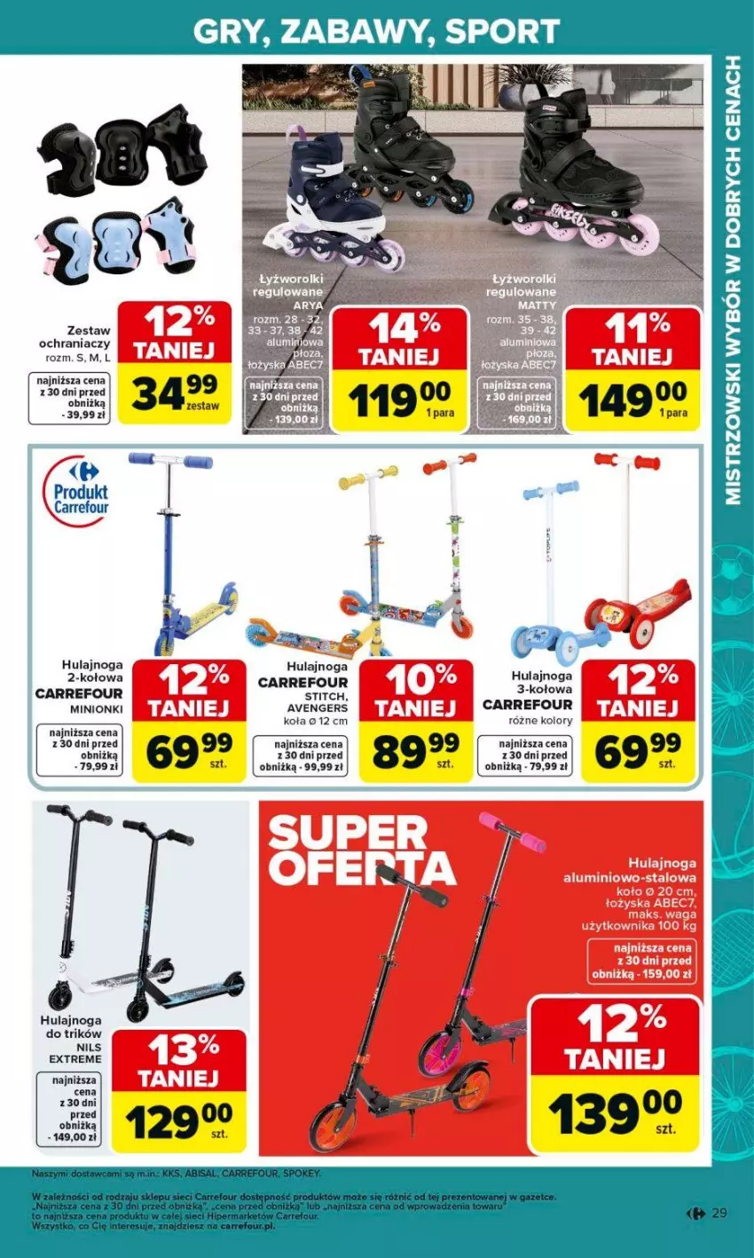 Gazetka promocyjna Carrefour - Gazetka Ogród - ważna 02.03 do 04.04.2026 - strona 29 - produkty: Avengers, Beko, Fa, Gry, Hulajnoga, Por, Sport