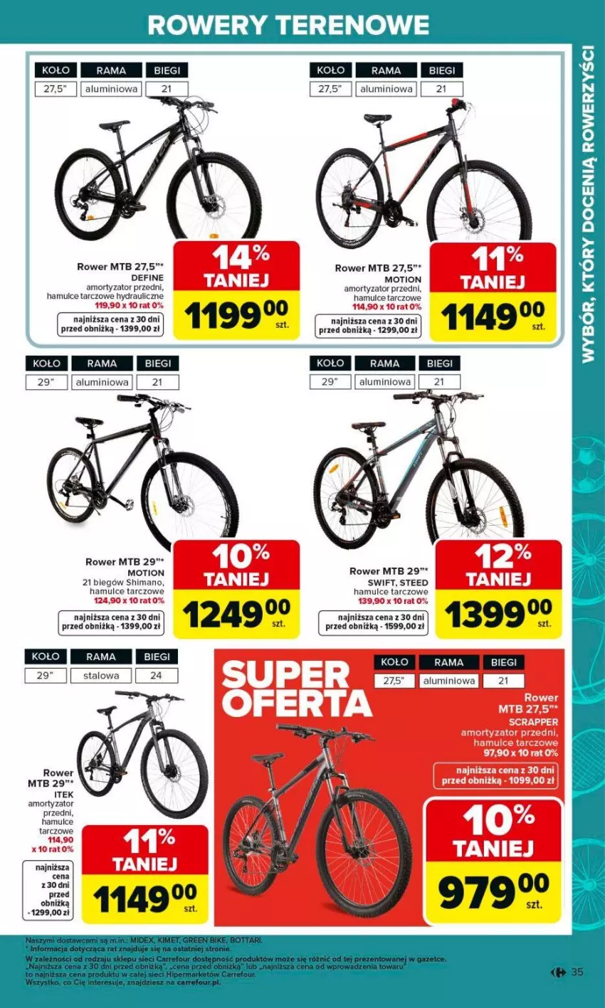 Gazetka promocyjna Carrefour - Gazetka Ogród - ważna 02.03 do 04.04.2026 - strona 35 - produkty: Rama, Rower