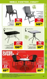 Gazetka promocyjna Carrefour - Gazetka Ogród - Gazetka - ważna od 04.04 do 04.04.2026 - strona 13 - produkty: Stolik, Stół, Kwietnik, Krzesło, Siedzisko, Meble, Fa