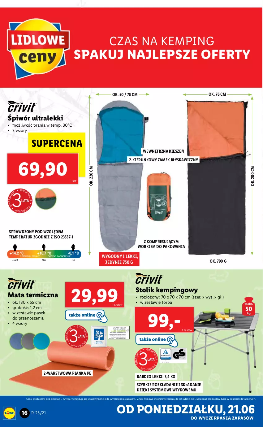 Gazetka promocyjna Lidl - GAZETKA - ważna 21.06 do 26.06.2021 - strona 16 - produkty: Pasek, Stolik, Torba