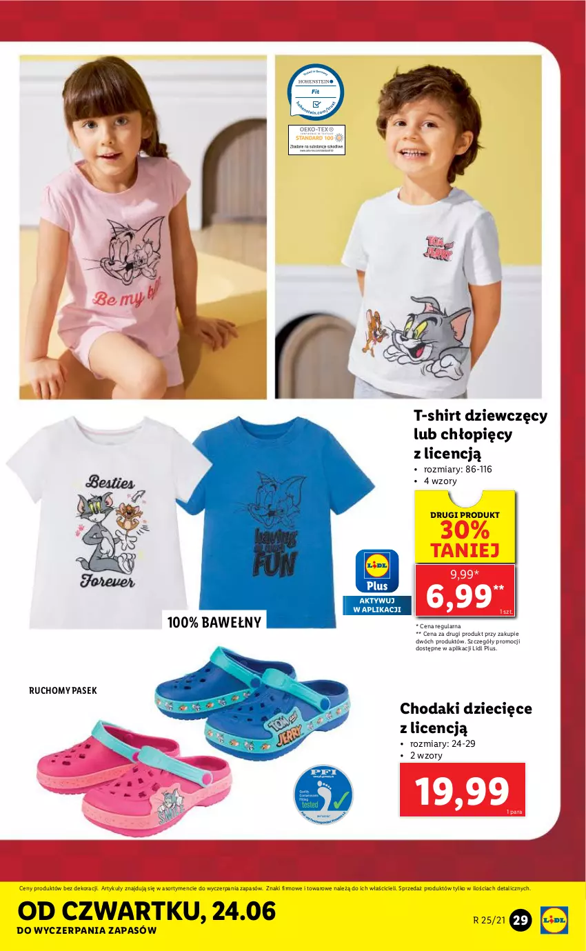 Gazetka promocyjna Lidl - GAZETKA - ważna 21.06 do 26.06.2021 - strona 29 - produkty: Dzieci, Pasek, T-shirt