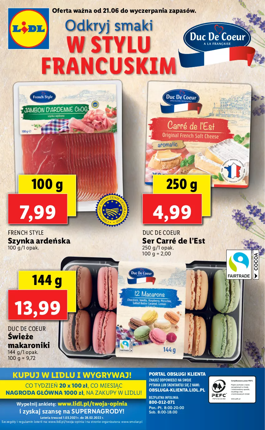 Gazetka promocyjna Lidl - GAZETKA - ważna 21.06 do 26.06.2021 - strona 42 - produkty: Gry, Makaron, Mola, Ser, Szynka