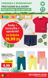 Gazetka promocyjna Lidl - GAZETKA - Gazetka - ważna od 26.06 do 26.06.2021 - strona 38 - produkty: Gin, Body, Kosz, Koszulka, Legginsy, Dzieci