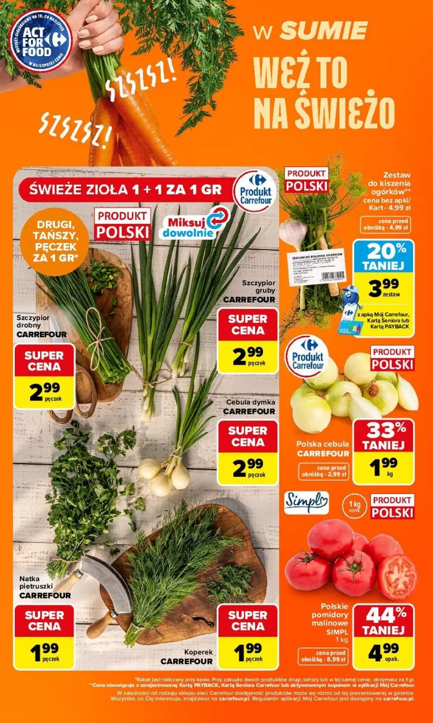 Gazetka promocyjna Carrefour - Gazetka Carrefour, Market w SUMIE weź to na świeżo - ważna 03.08 do 08.08.2026 - strona 4 - produkty: Cebula