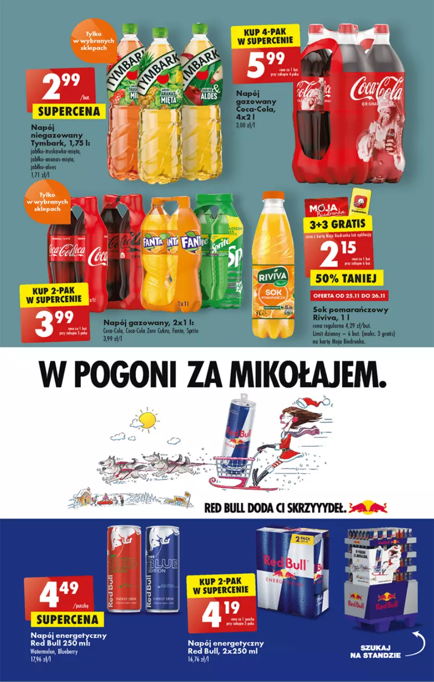 Gazetka promocyjna Biedronka - W tym tygodniu - ważna 24.11 do 30.11.2022 - strona 49 - produkty: Napój, Napój energetyczny, Red Bull
