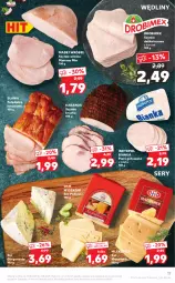 Gazetka promocyjna Kaufland - OFERTA TYGODNIA - Gazetka - ważna od 01.06 do 01.06.2021 - strona 17 - produkty: Polędwica, Sos, Ser, Mazdamer, Drobimex, Gorgonzola, Madej Wróbel, Mlekovita, Szynka, Podlaski, Mysz, Kabanos, Szynka delikatesowa, Bianka, Mleko