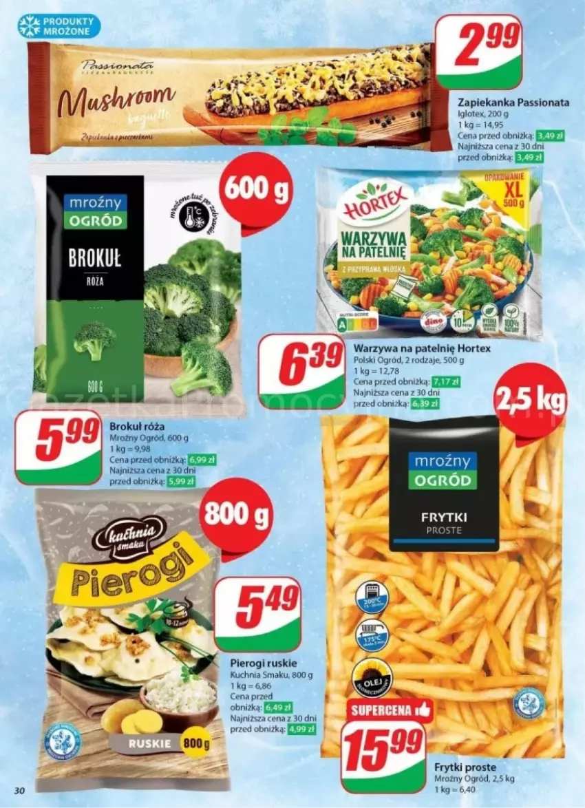 Gazetka promocyjna Dino - ważna 23.10 do 29.10.2024 - strona 24 - produkty: Frytki, Hortex, Kuchnia, Ogród, Pierogi, Warzywa, Zapiekanka