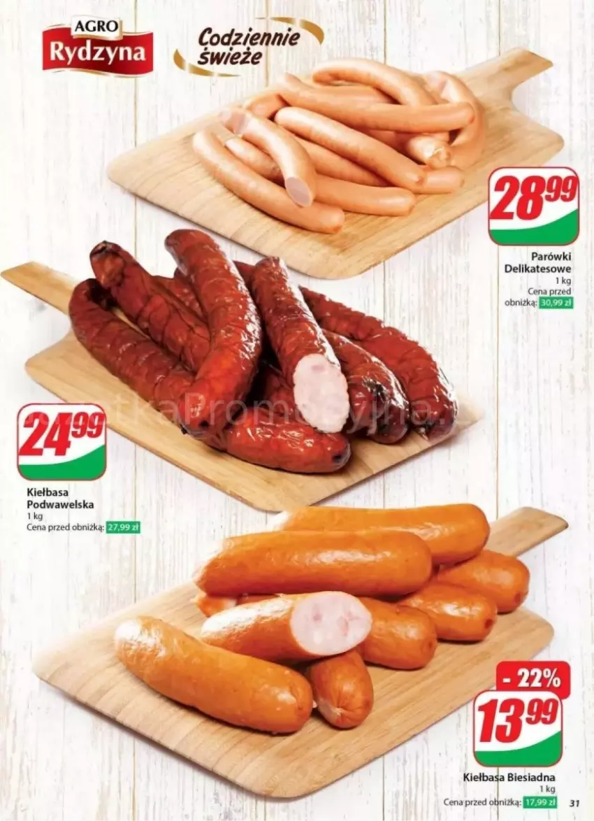 Gazetka promocyjna Dino - ważna 23.10 do 29.10.2024 - strona 25 - produkty: Kiełbasa, Kiełbasa biesiadna, Kiełbasa podwawelska, Parówki, Wawel