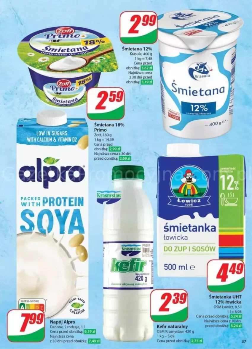 Gazetka promocyjna Dino - ważna 23.10 do 29.10.2024 - strona 31 - produkty: Alpro, Kefir, Kefir naturalny, Sos, Zott