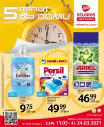 Gazetka promocyjna Selgros - Katalog Sprzątanie - Gazetka - ważna od 08.04 do 08.04.2021 - strona 1 - produkty: Coccolino, Persil, Tran, Płyn do płukania, Ariel, LG, Fa