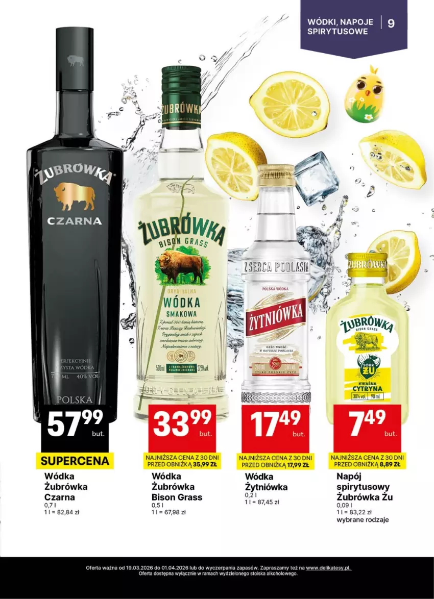Gazetka promocyjna Delikatesy Centrum - Delibarek DC12-DC13 - ważna 19.03 do 01.04.2026 - strona 9 - produkty: Gin, Gra, Napój, Napoje, Por, Rama, Wódka