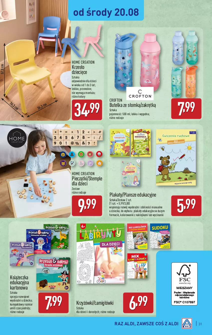 Gazetka promocyjna Aldi - Pełna oferta - ważna 18.08 do 23.08.2025 - strona 31 - produkty: Dzieci, Klej, Krzesło, Piec