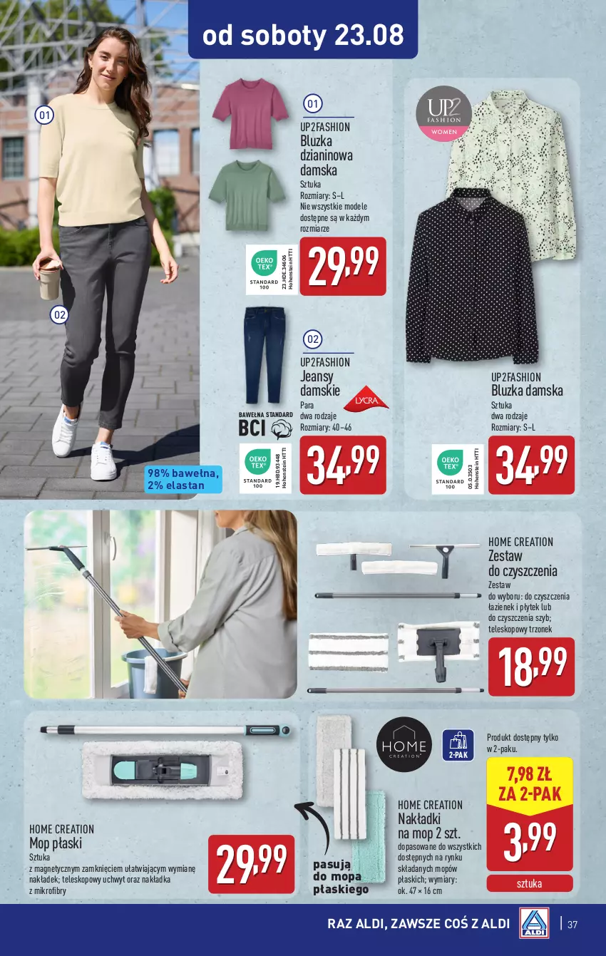 Gazetka promocyjna Aldi - Pełna oferta - ważna 18.08 do 23.08.2025 - strona 37 - produkty: Fa, Mop, Teleskop, Wełna