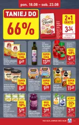Gazetka promocyjna Aldi - Pełna oferta - Gazetka - ważna od 23.08 do 23.08.2025 - strona 13 - produkty: Sałatka, Ketchup, Ser, Ryż, Mus, Gra, Rio Mare, Ostropes, Sałat, Spichlerz Rusiecki, Mąka, Kotlin, Tymbark, Tuńczyk, Basia, Olej, Mąka tortowa, Kukurydza, Danie gotowe