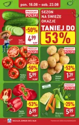 Gazetka promocyjna Aldi - Pełna oferta - Gazetka - ważna od 23.08 do 23.08.2025 - strona 2 - produkty: Papryka czerwona, Papryka, Ziemniaki, Grunt, Pomidory