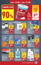 Gazetka promocyjna Aldi - Pełna oferta - Gazetka - ważna od 23.08 do 23.08.2025 - strona 21 - produkty: Płyn do kąpieli, Mop, Płyn do płukania jamy ustnej, Listerine, Papier, Rexona, Pasta do zębów, Papier toaletowy, Velvet, Płyn do płukania, Ręcznik, Rolki, Putzmeister, Znicz, Colgate, Antyperspirant, LG