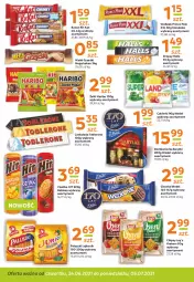 Gazetka promocyjna Gama - Gazetka Gama - Gazetka - ważna od 05.07 do 05.07.2021 - strona 6 - produkty: Kit Kat, Ciastka, Toblerone, Lajkonik, Prince Polo, Cukier, Chipsy, Wafelek, Grześki, Czekolada, Baton, Cukierki, Halls, Kakao, Haribo, Baryłki