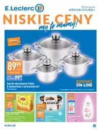 Gazetka promocyjna E Leclerc - Gazetka - ważna od 13.11 do 13.11.2021 - strona 1 - produkty: Earl Grey, Dove, Lipton, Herbata