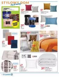 Gazetka promocyjna E Leclerc - Gazetka - ważna od 13.11 do 13.11.2021 - strona 4 - produkty: Koc, Kołdra, Poduszka dekoracyjna, Poszewka, Wełna, Ręcznik, Narzuta, Poduszka