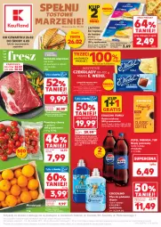 Gazetka promocyjna Kaufland - Gazetka tygodnia - Gazetka - ważna od 04.03 do 04.03.2026 - strona 1 - produkty: Piec, Ser topiony, Mandarynki, Top, Sok, Ser, Por, Gra, 7up, Coccolino, Karkówka wieprzowa, Stek, Szal, Mirinda, Kawa mielona, Kawa, Kosz, Pepsi, Płyn do płukania, Napój gazowany, E. Wedel, Waga, Napój, Pomidory, Fa