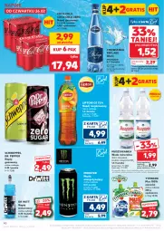 Gazetka promocyjna Kaufland - Gazetka tygodnia - Gazetka - ważna od 04.03 do 04.03.2026 - strona 40 - produkty: Sok, Por, Mus, Gra, Ice tea, O nas, Coca-Cola, Napoje, Schweppes, Lipton, Napój izotoniczny, Muszynianka, Napój gazowany, Tymbark, Woda mineralna, Napój niegazowany, Woda, Napój, Cisowianka