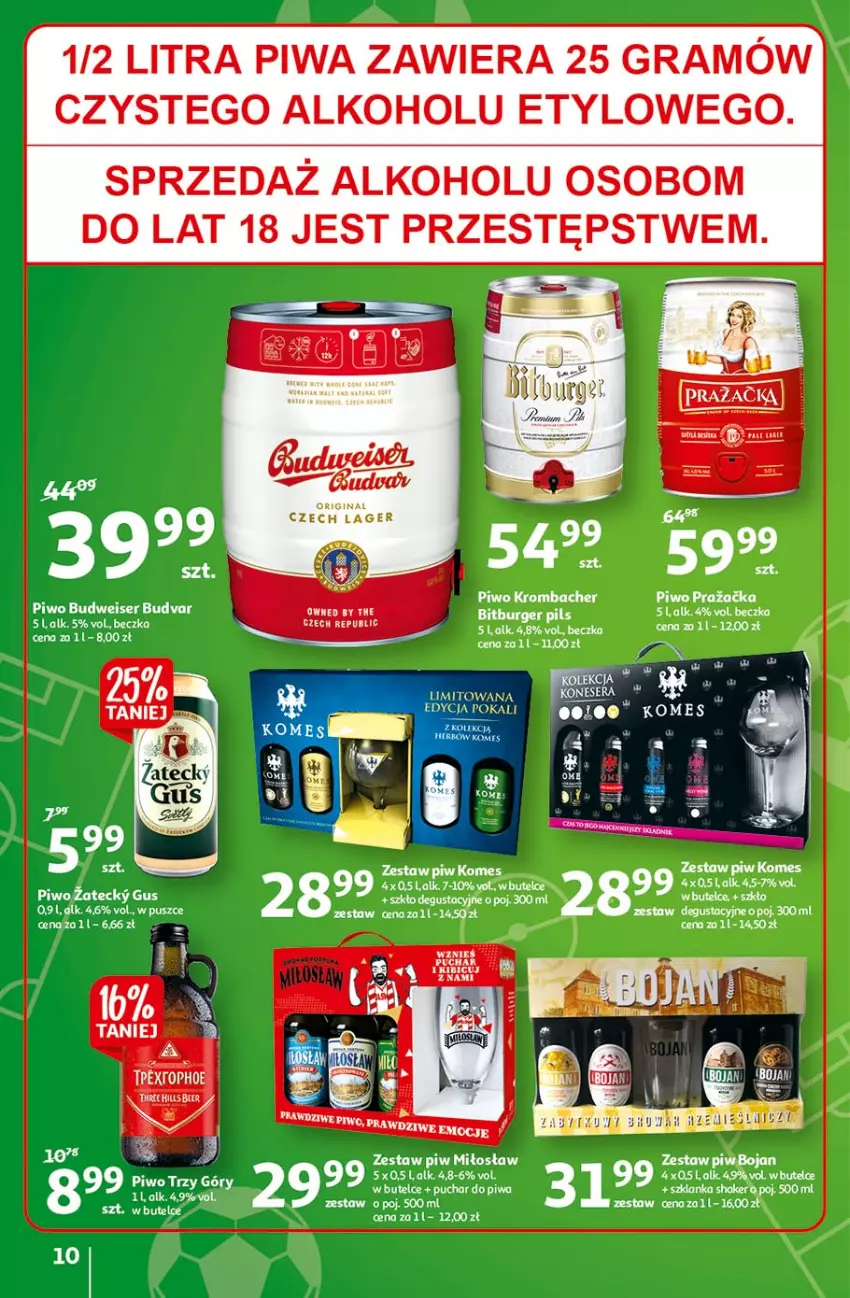 Gazetka promocyjna Auchan - Hiper Emocje Hipermarkety - ważna 17.06 do 23.06.2021 - strona 10 - produkty: Gra, Piwa, Top