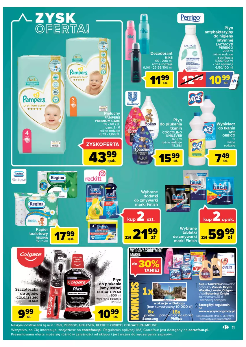 Gazetka promocyjna Carrefour - Gazetka Market - ważna 14.06 do 26.06.2022 - strona 11 - produkty: Colgate, Lack, LG, Płyn do płukania, Płyn do płukania jamy ustnej, Szczoteczka