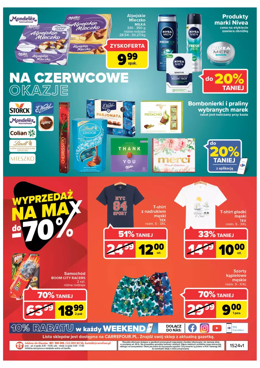 Gazetka promocyjna Carrefour - Gazetka Market - ważna 14.06 do 26.06.2022 - strona 18 - produkty: Nivea, O nas, Praliny