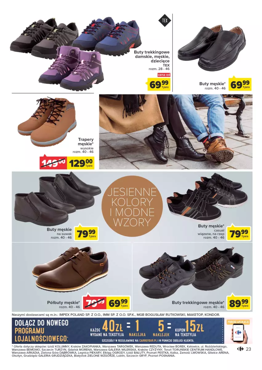 Gazetka promocyjna Carrefour - Gazetka Jesień trendy niesie - ważna 04.10 do 15.10.2022 - strona 23 - produkty: Buty, Dzieci, Gry, Klej, Półbuty, Rum, Sok, Top