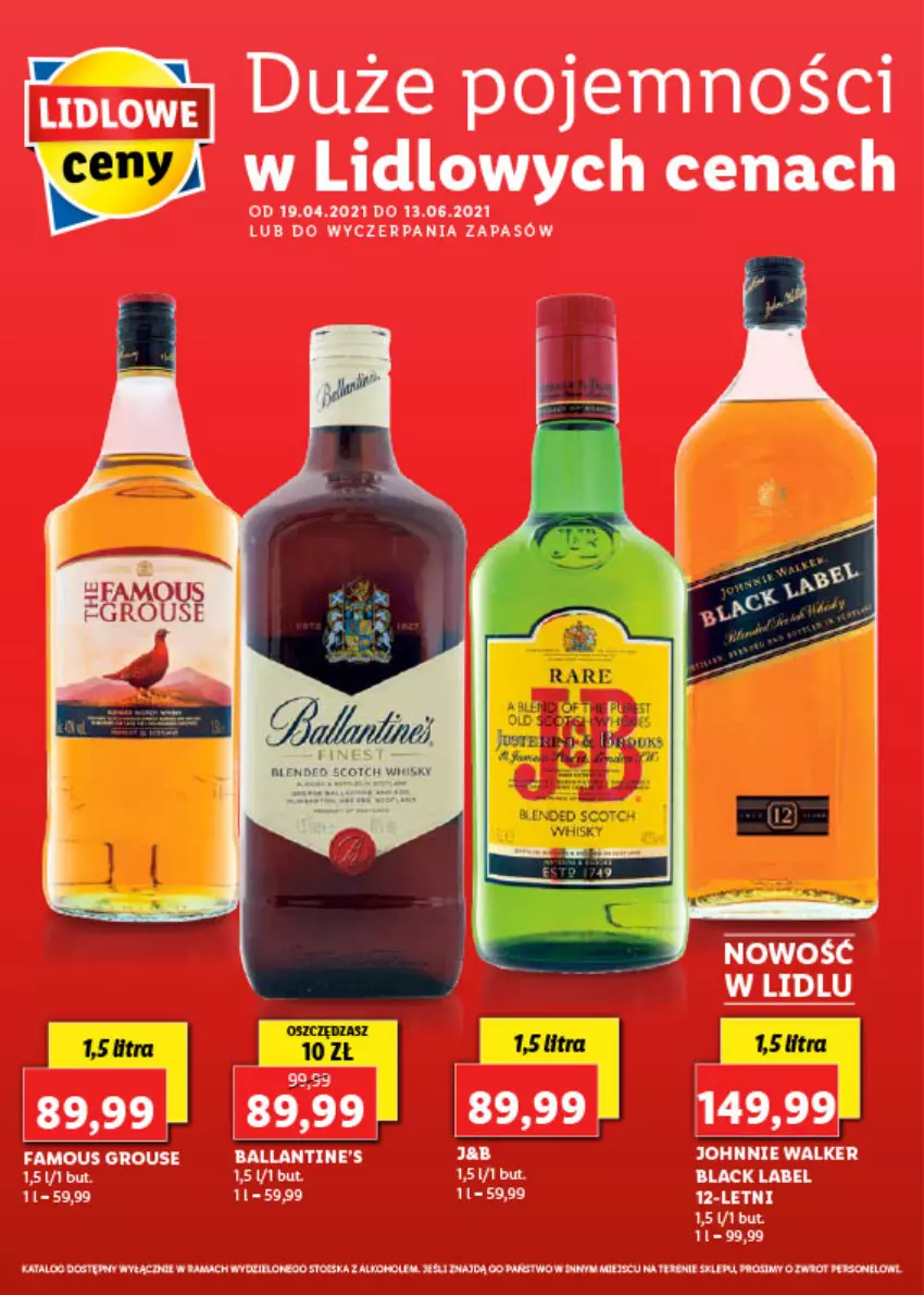 Gazetka promocyjna Lidl - Alkohole mocne - ważna 19.04 do 13.06.2021 - strona 22 - produkty: Fa, Johnnie Walker, Lack