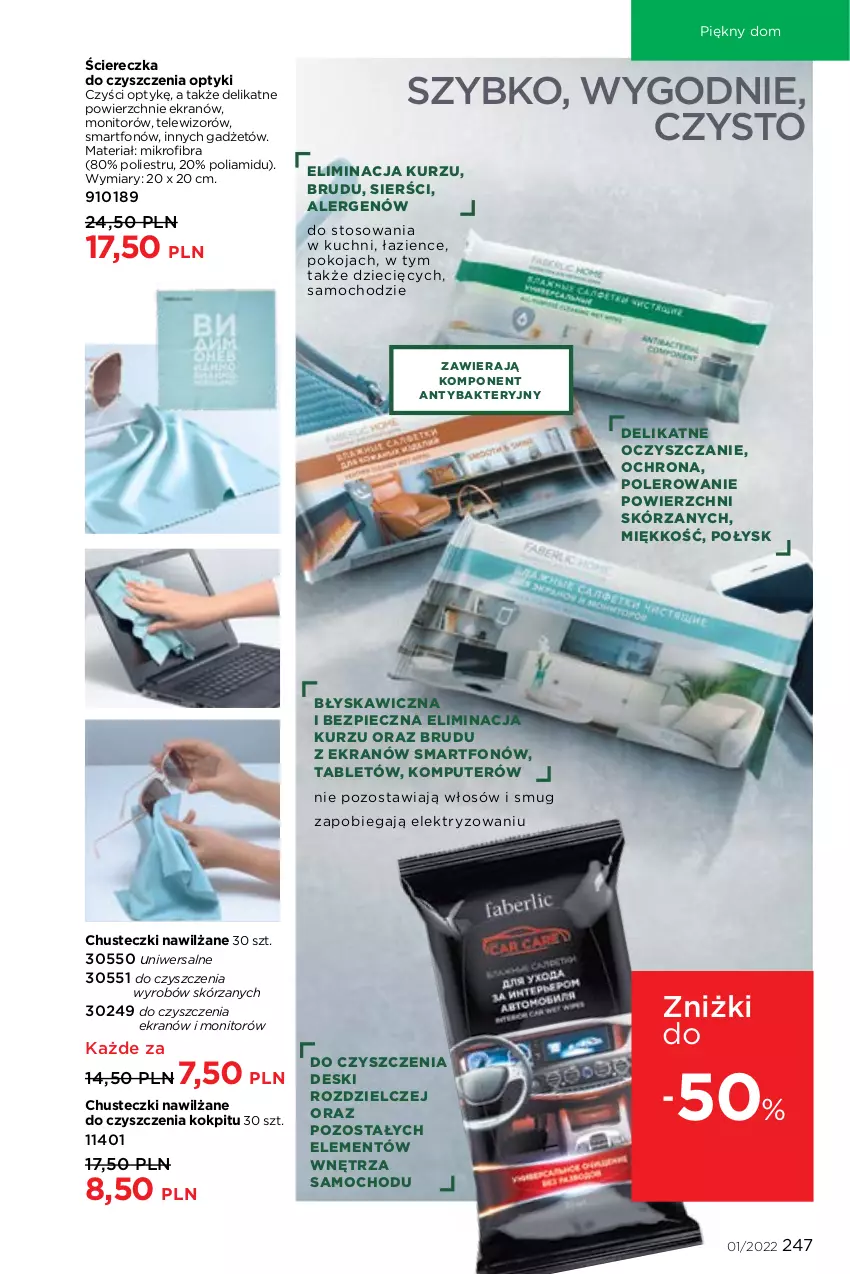 Gazetka promocyjna Faberlic - ważna 27.12.2022 do 16.01.2023 - strona 247 - produkty: Chusteczki, Dzieci, Komputer, Monitor, Piec, Smartfon, Tablet, Telewizor