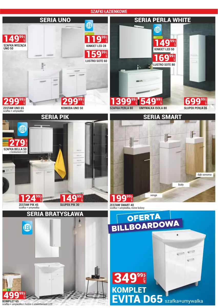 Gazetka promocyjna Merkury Market - Bielsko-Biała, Cieszyn, Jarosław, Kielce, Krosno, Mielec, Ładna, Nowy Sącz, Rybnik, Szaflary, Zamość - ważna 01.04 do 30.04.2021 - strona 30 - produkty: Bell, Bella, Komoda, Lustro, Moda, Ser, Słupek, Szafka, Umywalka