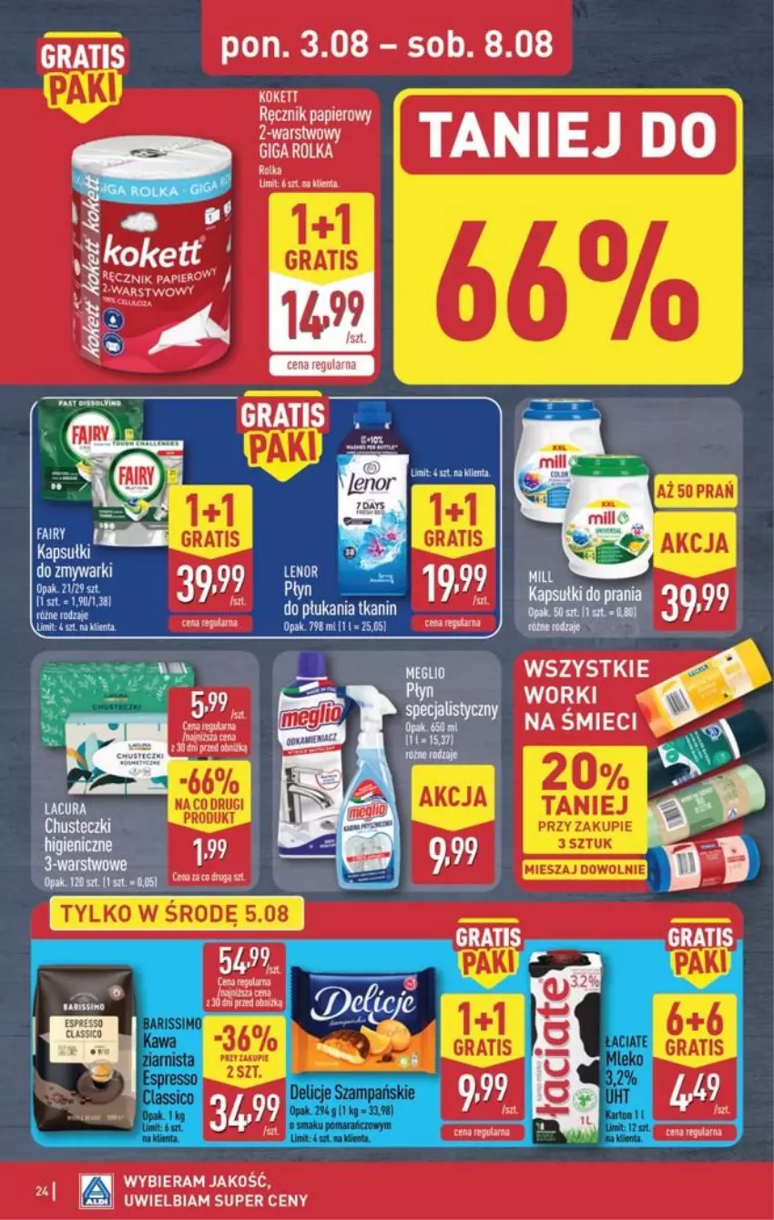 Gazetka promocyjna Aldi - Pełna oferta - ważna 03.08 do 08.08.2026 - strona 24 - produkty: Delicje, Gra, Jaja, Papier, Ręcznik