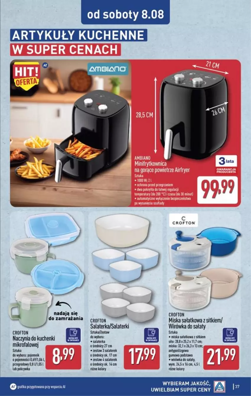 Gazetka promocyjna Aldi - Pełna oferta - ważna 03.08 do 08.08.2026 - strona 37 - produkty: Fa, Miska, Sałat, Salaterka