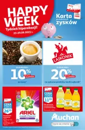 Gazetka promocyjna Auchan - Skarbonka #38 - Gazetka - ważna od 29.09 do 29.09.2021 - strona 1 - produkty: Sok, Lajkonik, Puder