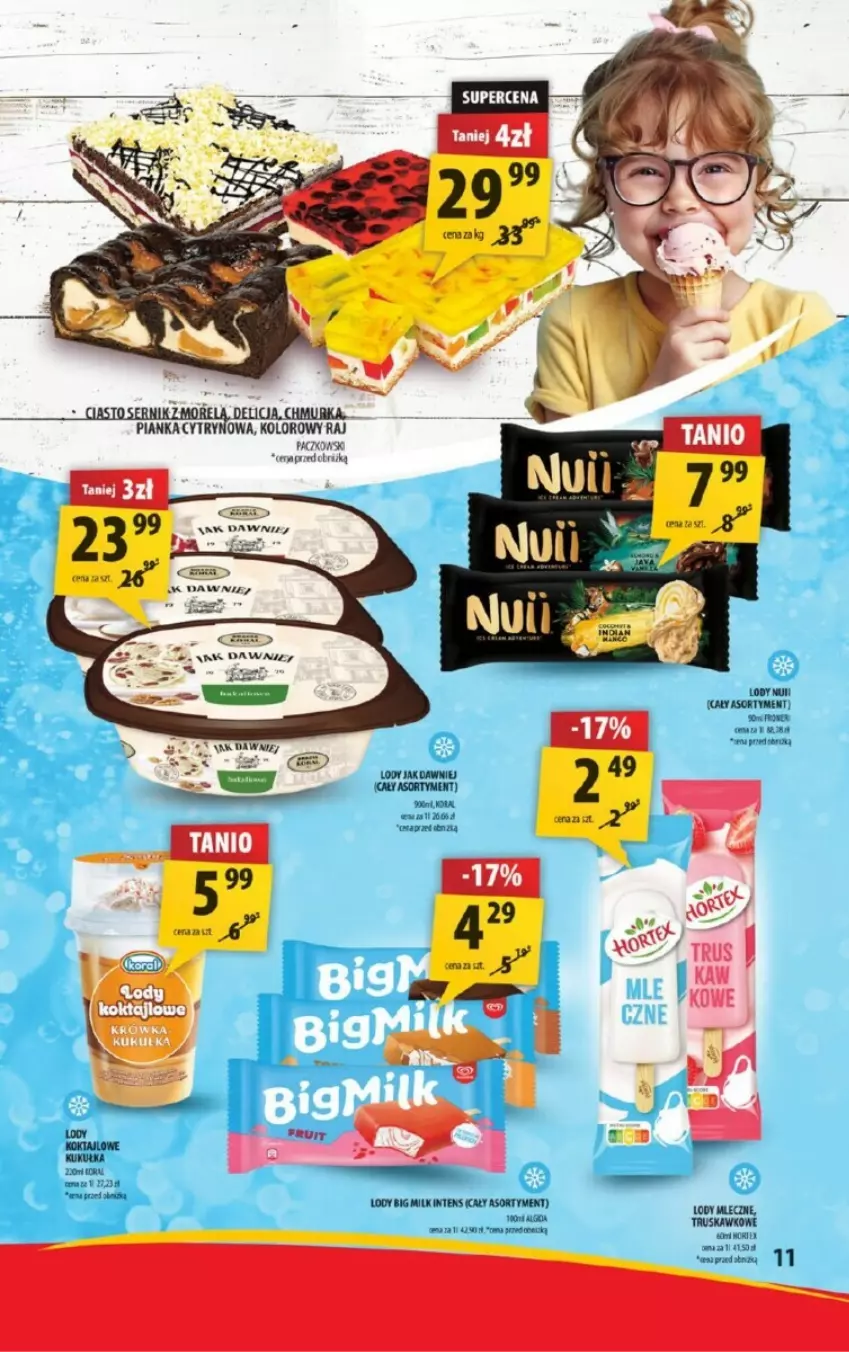 Gazetka promocyjna Arhelan - ważna 09.08.2023 do 18.08.2024 - strona 3 - produkty: Big Milk, Ciasto sernik, Lody, Ser, Tera