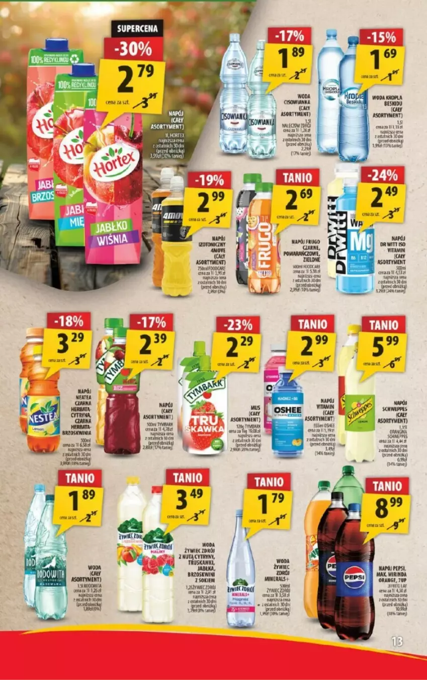 Gazetka promocyjna Arhelan - ważna 09.08.2023 do 18.08.2024 - strona 5 - produkty: Fa, Gra, Mirinda, Mus, Napój, Nike, Pepsi, Tatra, Tera, Woda